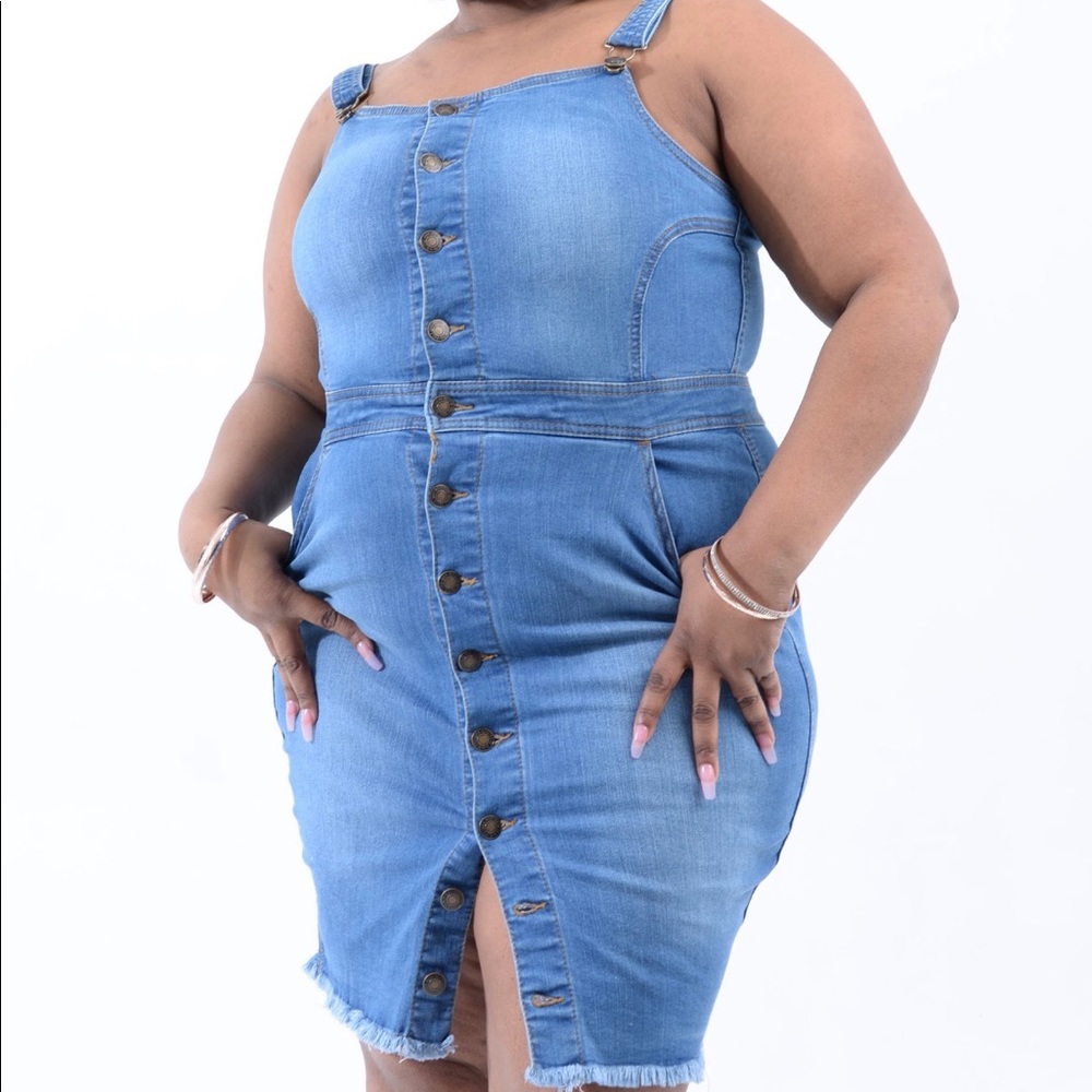 Plus size Blue Jean Dress